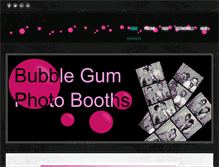 Tablet Screenshot of bubblegumphotobooths.com